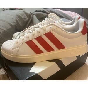 NIB Red White ADIDAS Streettalk Shell Toe Walking SNEAKERS MENS 8 WOMENS 9 New